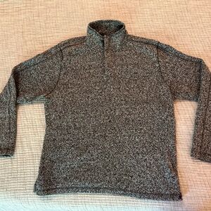 Faherty Men's Gray Zip-Up Sweater